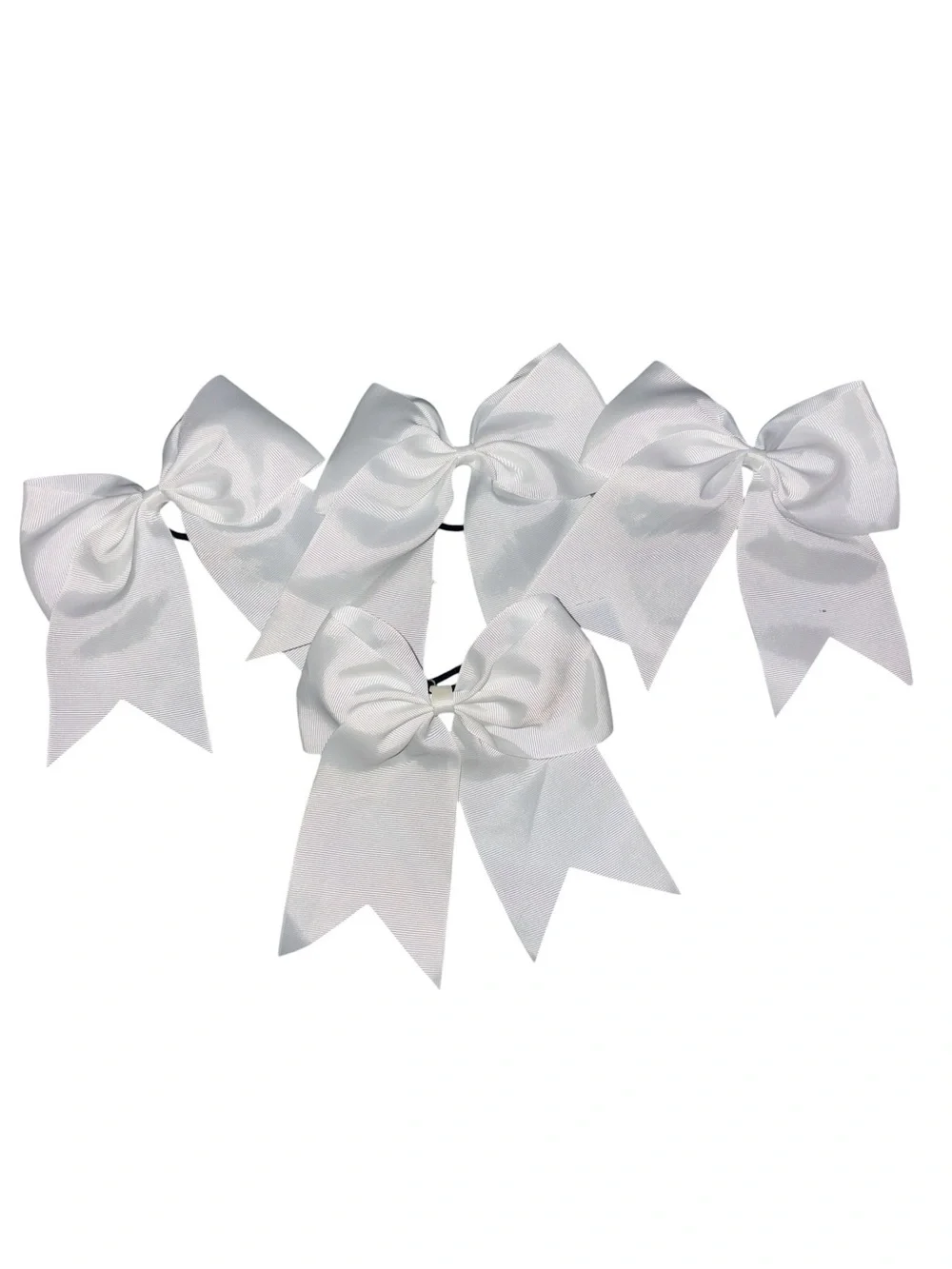 Kids Mixed Hair Accessory Set with White Bows & Assorted Colors